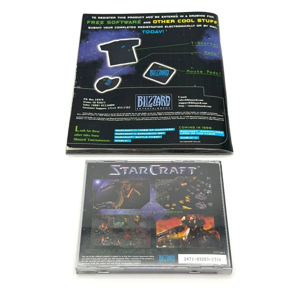 StarCraft Mac Big Box 1998 Power‎ Macintosh Complete Blizzard Entertainment